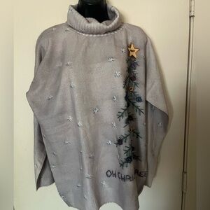 Women's Christmas Turtleneck Sweater